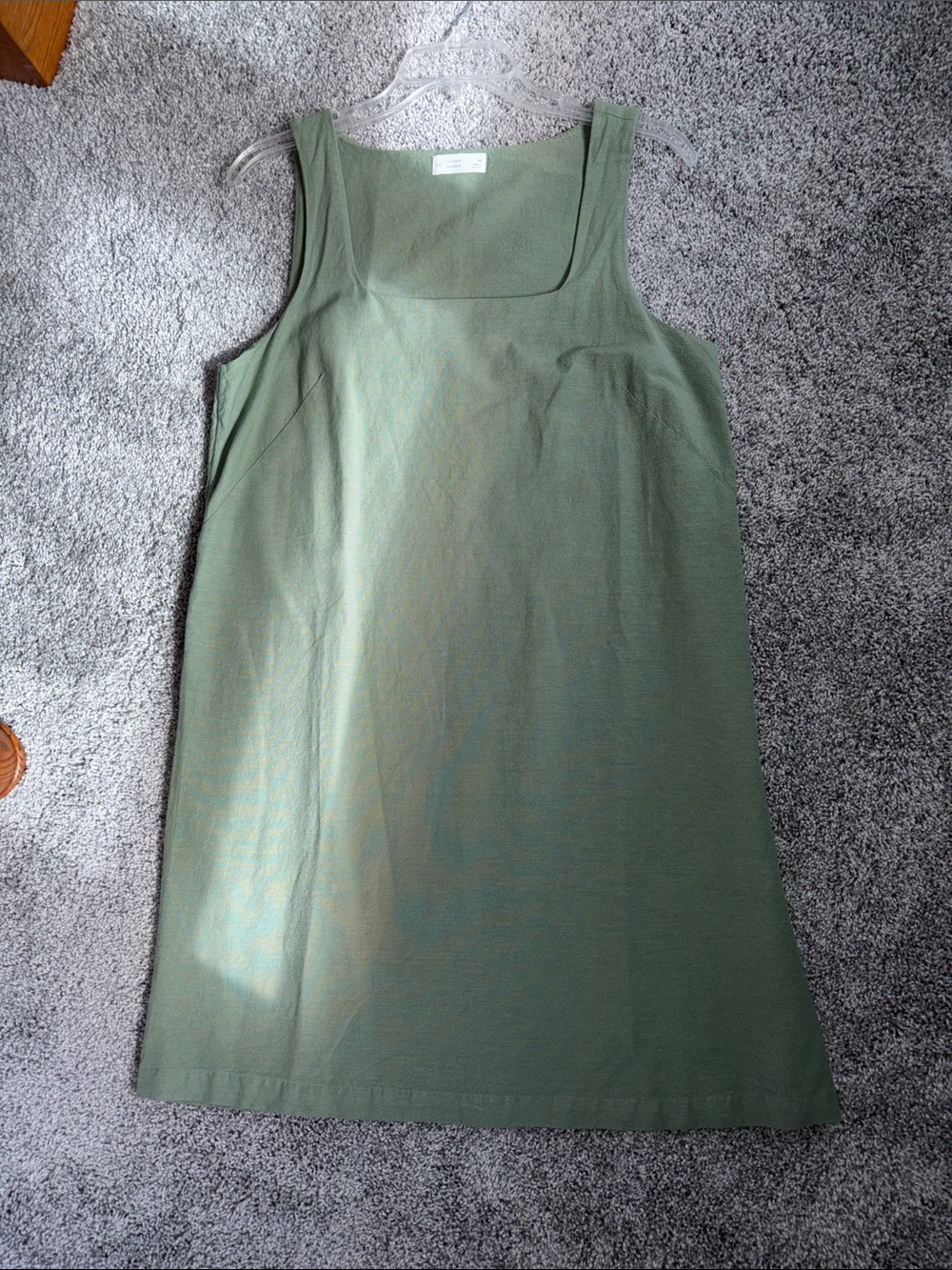 LC Lauren Conrad Olive Green Square-Neck Sleeveless Tunic